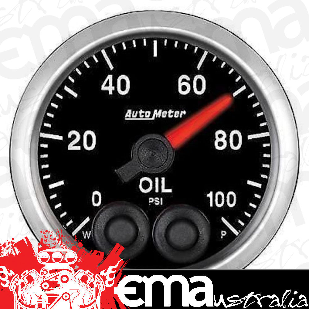 AutoMeter AU5652 Elite 2-1/16" Elec Oil Pressure Gauge 0-100 PSI