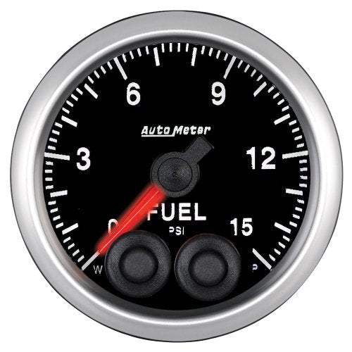AutoMeter AU5667 Elite Fuel Pressure Gauge 2-1/16" Programmable Warning Function 0-15 PSI