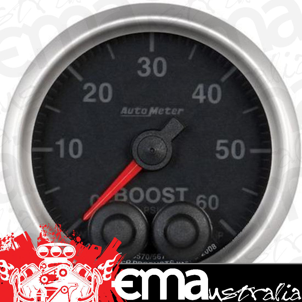 AutoMeter AU5670 Elite Boost Pressure 0-60 PSI. 2-1/16" Diameter Analog Elecal