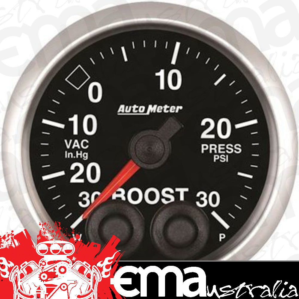AutoMeter AU5677 Elite Boost/Vacuum 30 In. Hg./30 PSI 2-1/16" Analog Elecal