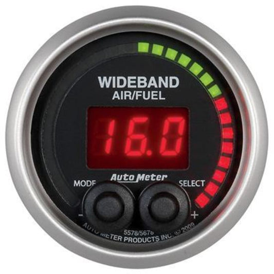 AutoMeter AU5678 Elite Air/Fuel Ratio Wideband Lean/Rich 2-1/16" Digital Elecal