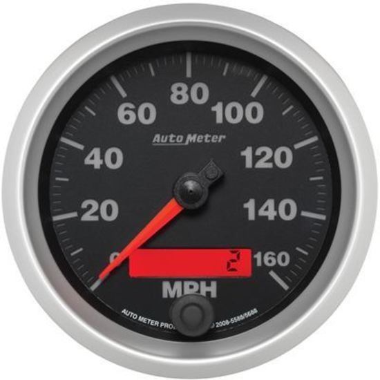 AutoMeter AU5688 Elite Speedometer 0-160 MPH 3-3/8" Diameter Black Face Analog Elecal