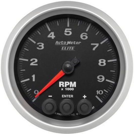 AutoMeter AU5697 Elite Tachometer In-Dashprogressive Shift Light Recall 3-3/8" 10000 RPM Elec