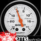 AutoMeter AU5701 Phantom Mech Analog 2-1/16" Boost/Vacuum Gauge 30 In. Hg/20 PSI