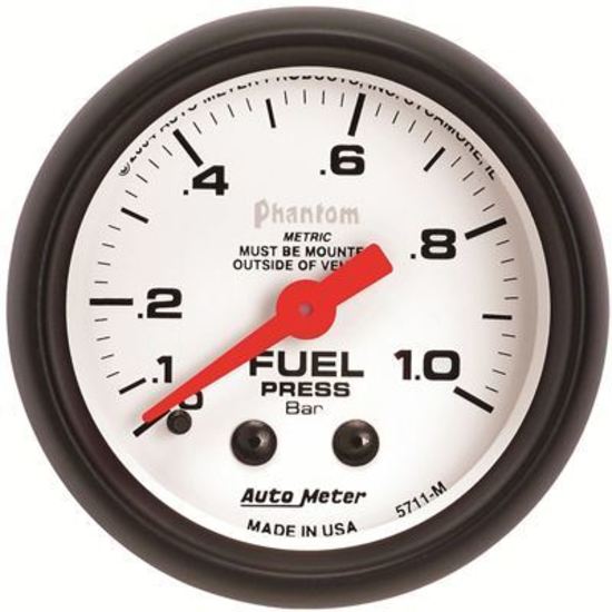 AutoMeter AU5711M Phantom Fuel Pressure 0-1 Bar 2-1/16" Analog Mech