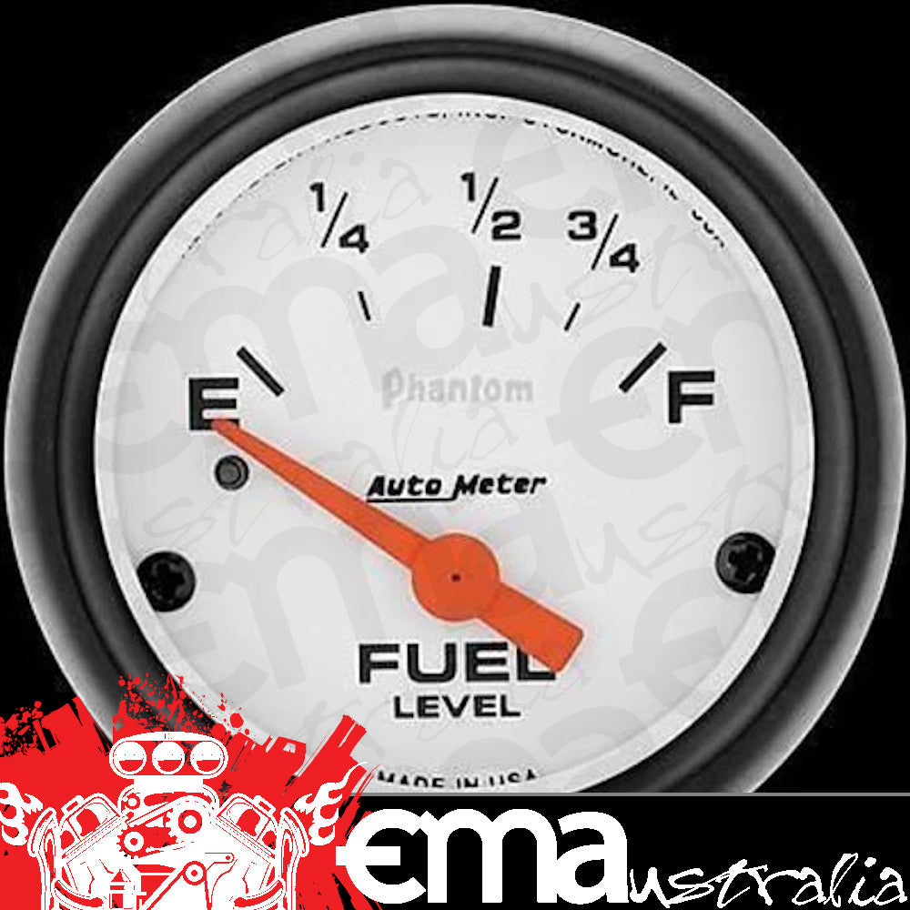 AutoMeter AU5715 Phantom 2-1/16" Fuel Level Gauge 73 OHMS Empty 10-12 OHMS Full
