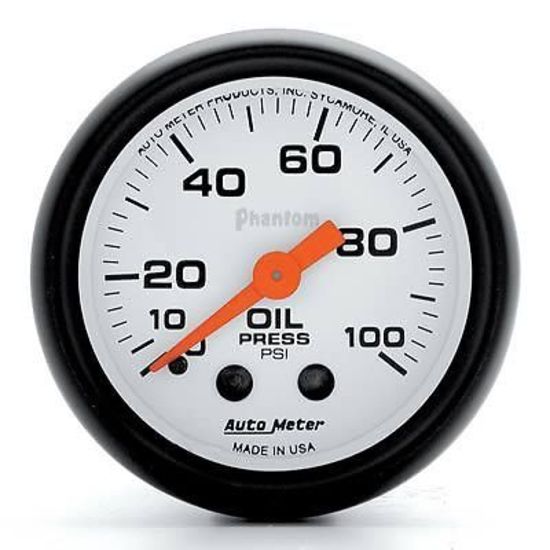 AutoMeter 5721 2-1/16" OIL PRESSURE, 0-100 PSI, PHANTOM