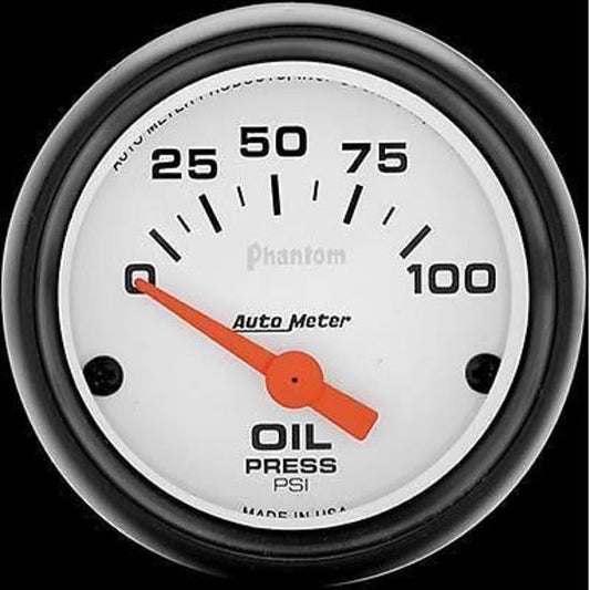 AutoMeter 5727 2-1/16" OIL PRESSURE, 0-100 PSI, PHANTOM