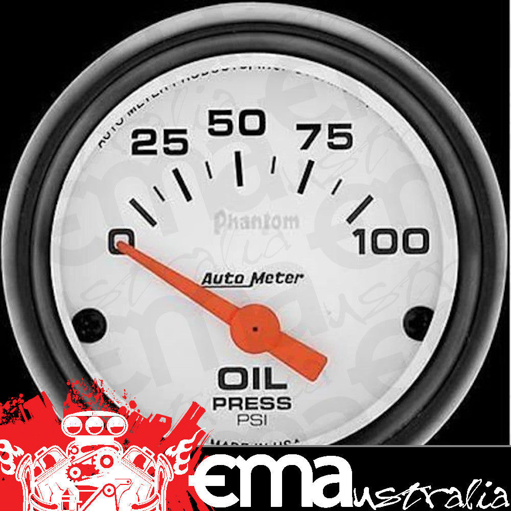 AutoMeter 5727 2-1/16" OIL PRESSURE, 0-100 PSI, PHANTOM
