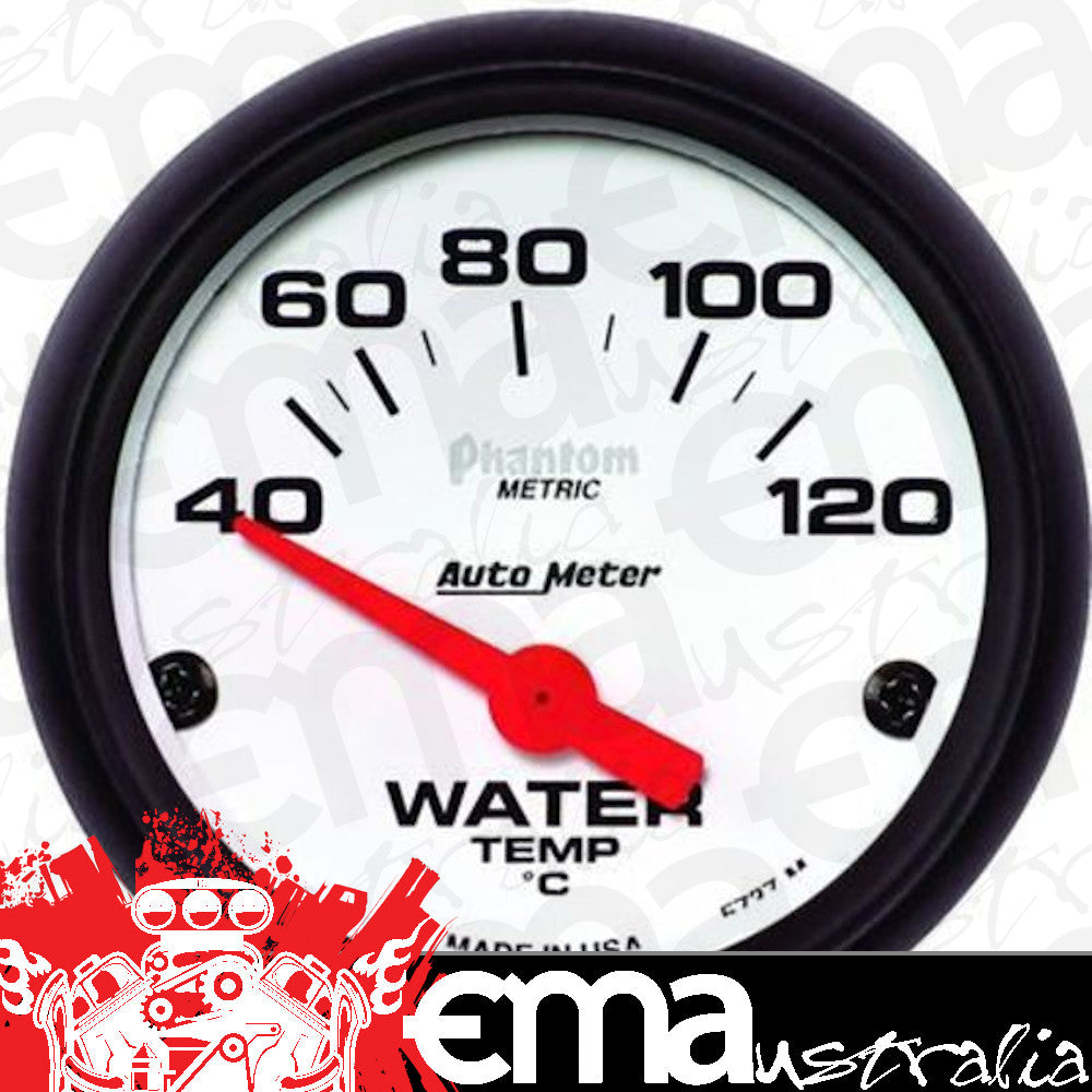 AutoMeter AU5737M Phantom Water Temperature 40-120 Degrees C 2-1/16" Analog Electrical