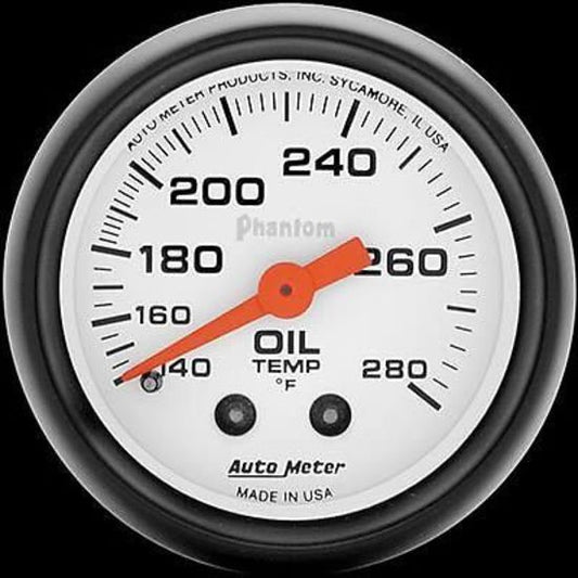 AutoMeter AU5741 Phantom 2-1/16" Mech Oil Temperature Gauge 140-280F