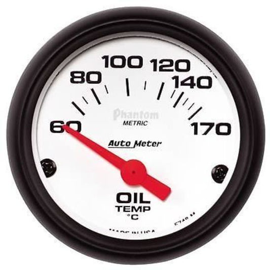 AutoMeter AU5748-M Phantom Metric 2-1/16" Elec Oil Temp Gauge 60-150¶øC