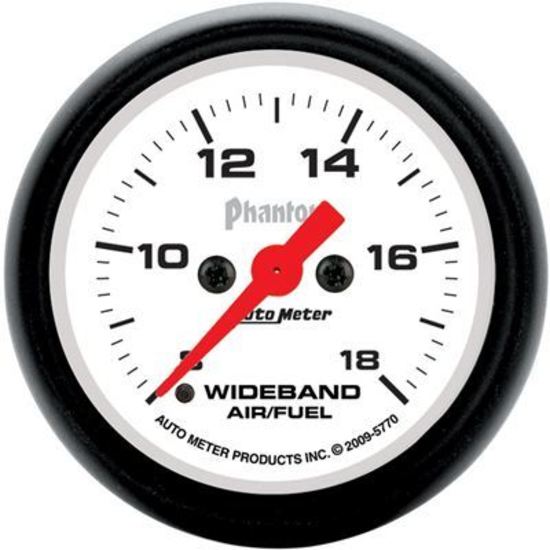 AutoMeter AU5770 Phantom Air/Fuel Ratio Wideband Gauge 2-1/16" Full Sweep Elec Range:8:1-18:1 Afr