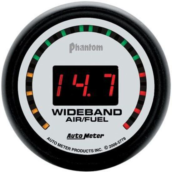 AutoMeter AU5779 Phantom Air/Fuel Ratio Street Gauge 2-1/16" Digital Wideband Range:10:1-17:1 Afr