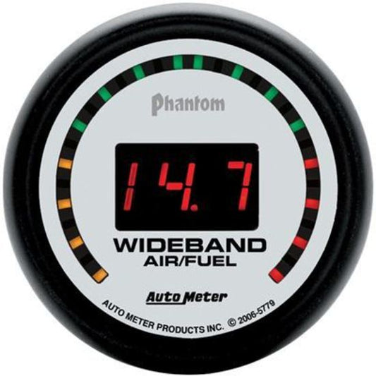 AutoMeter AU5779 Phantom Air/Fuel Ratio Street Gauge 2-1/16" Digital Wideband Range:10:1-17:1 Afr