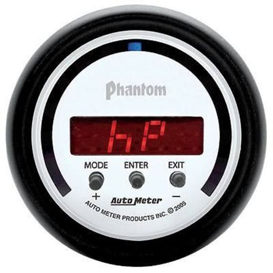 AutoMeter AU5781 Phantom 2-1/16" D-Pic Gauge 1/4 Mile Reaction 0-60 Hp G-Force
