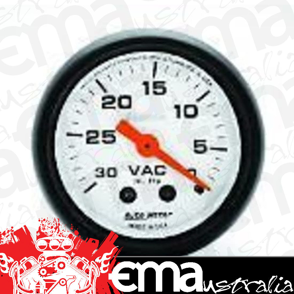 AutoMeter AU5784 Phantom 2-1/6" Mech Vacuum Gauge 0-30 In.Hg