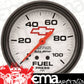 AutoMeter AU5812-00406 Chev Bow-Tie Fuel Pressure Gauge 2-5/8" White Dial Full Sweep Mech 0-100 PSI