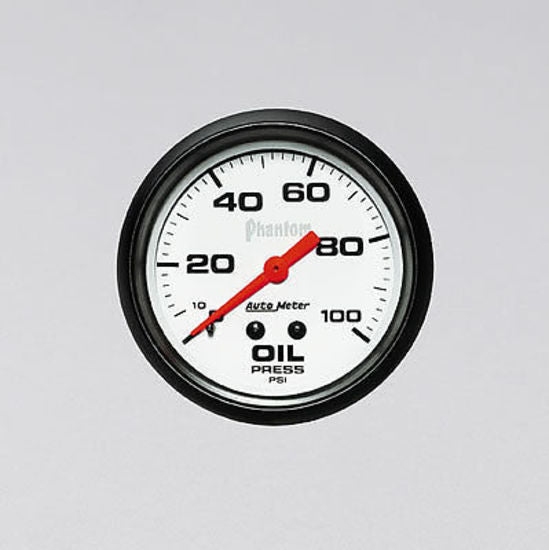 AutoMeter AU5821 Phantom 2-5/8" Mech Oil Pressure Gauge 0-100 PSI