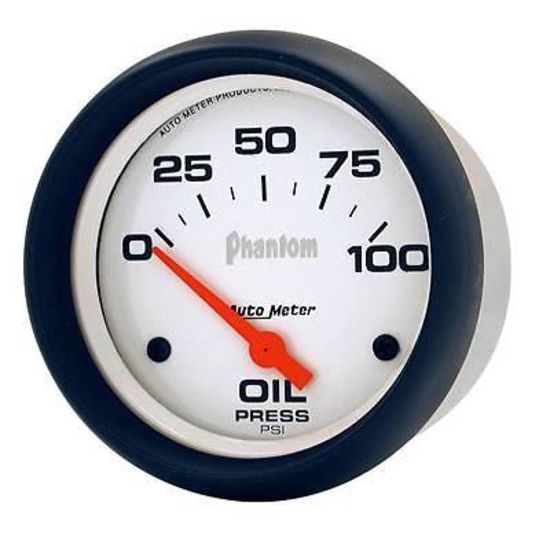 AutoMeter AU5827 Phantom 2-5/8" Elecal Oil Pressure Gauge 0-100 PSI