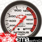 AutoMeter AU5828-00406 Chev Bow-Tie Nitrous Pressure Gauge 2-5/8" White Dial Full Sweep Mech 0-2000 PSI