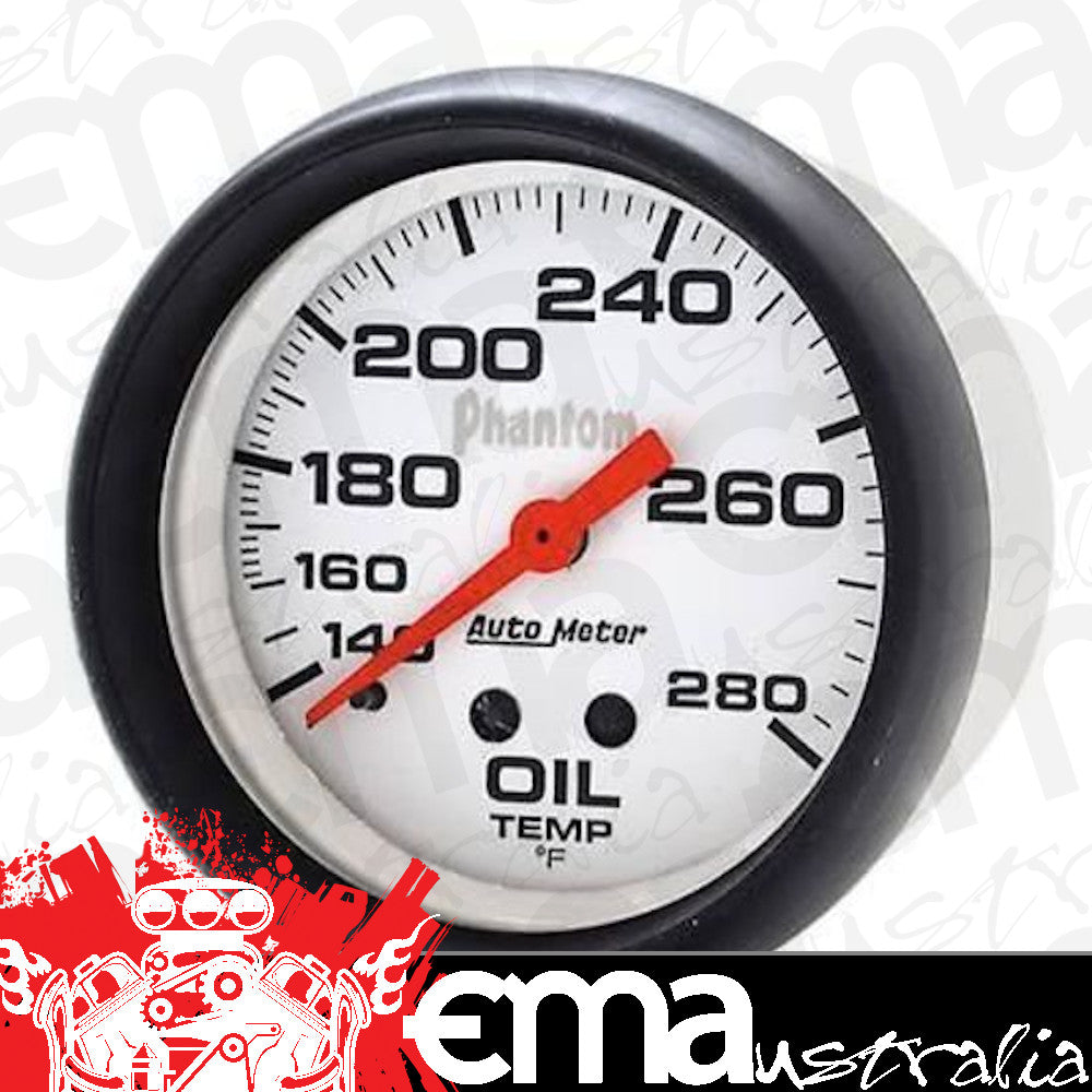 AutoMeter AU5841 Phantom 2-5/8" Mech Oil Temperature Gauge 140-280¶øF