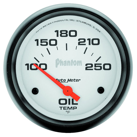 AutoMeter AU5847 Phantom Oil Temperature Gauge 2-5/8" Short Sweep Elec 100-250¶øF