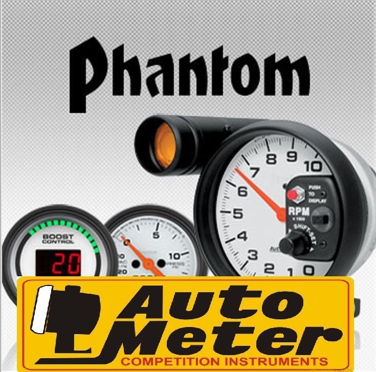 AutoMeter AU5880-M Phantom 3-3/8" Elec In-Dash GPS Speedometer 0-225 Km/H