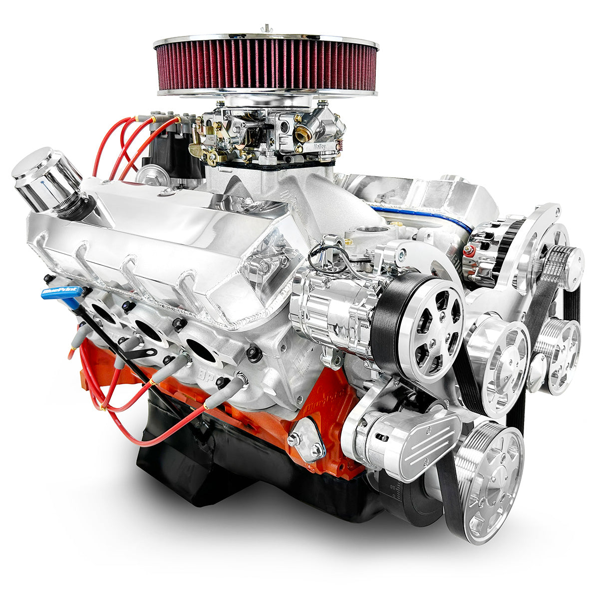 BluePrint PS502CTCK Chev BB 502 CI Pro Series Stroker Crate Engine Dressed Longblock w/ Carb