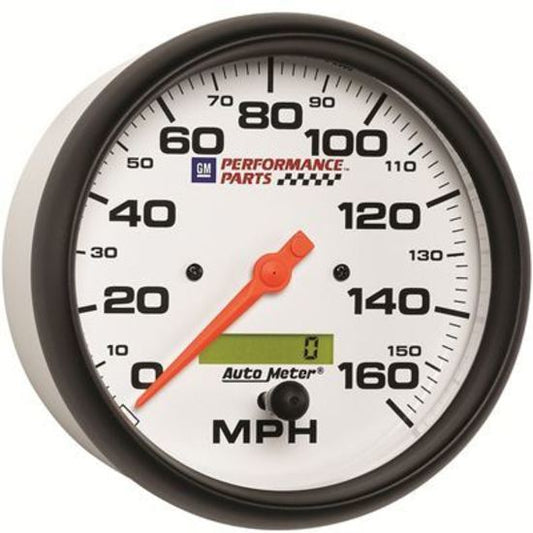 AutoMeter AU5889-00407 Gauge Speedometer Phantom Gm Performance Parts Elec 5 In. 0-160 MPH White Face/Black Bezel