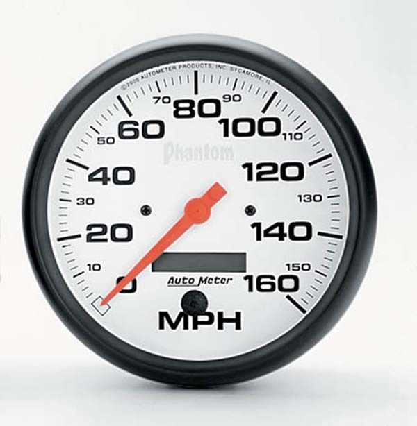 AutoMeter AU5889 Phantom 5" Elec In-Dash Speedometer 0-160 MPH