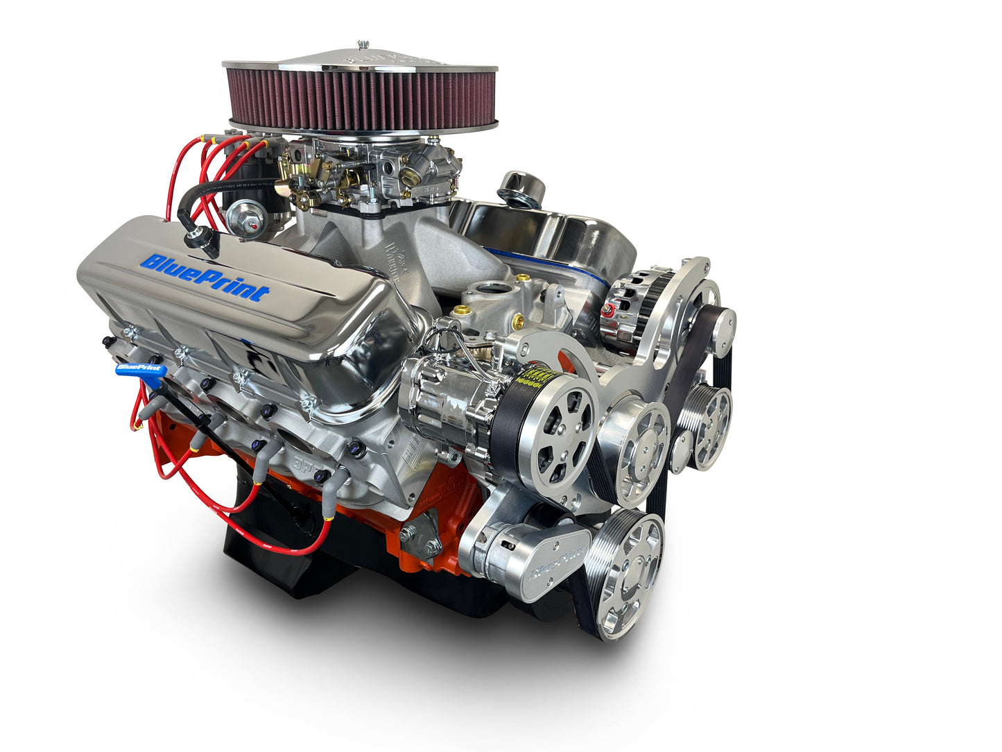 BluePrint PS5401CTCK Chev BB 540 CI Pro Series Stroker Crate Engine Dressed Longblock w/ Carb