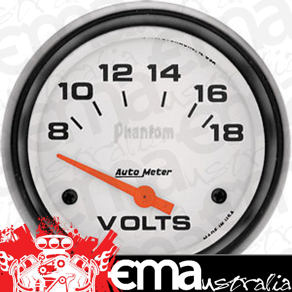 AutoMeter AU5891 Phantom 2-5/8" Elec Voltmeter Gauge 8-18V