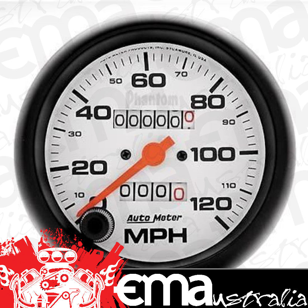 AutoMeter AU5892 Phantom 3-3/8" Mech In-Dash Speedometer 0-120 MPH