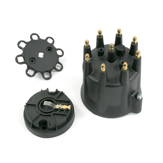 BluePrint BPP6973BK PRO BILLET READY TO RUN DISTRIBUTOR CAP & ROTOR KIT, MALE CAP, BLACK Distributor Cap & Rotor Kit