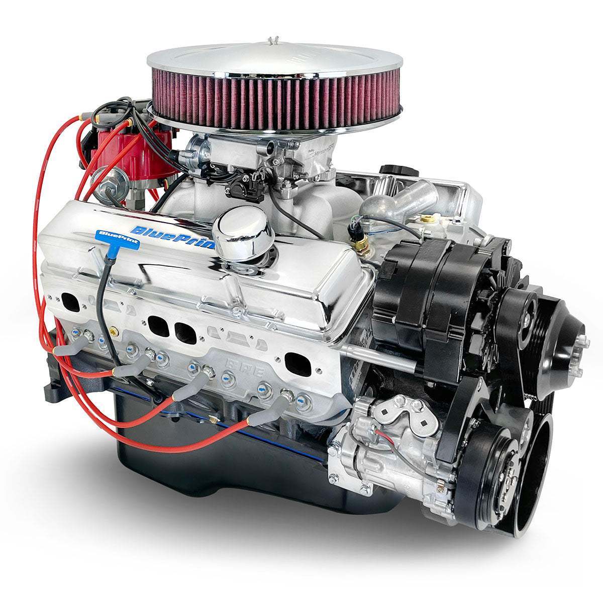 BluePrint BP350CTFK Chev SB 350 CI Crate Engine Dressed Longblock w/ EFI & Pulley Kit