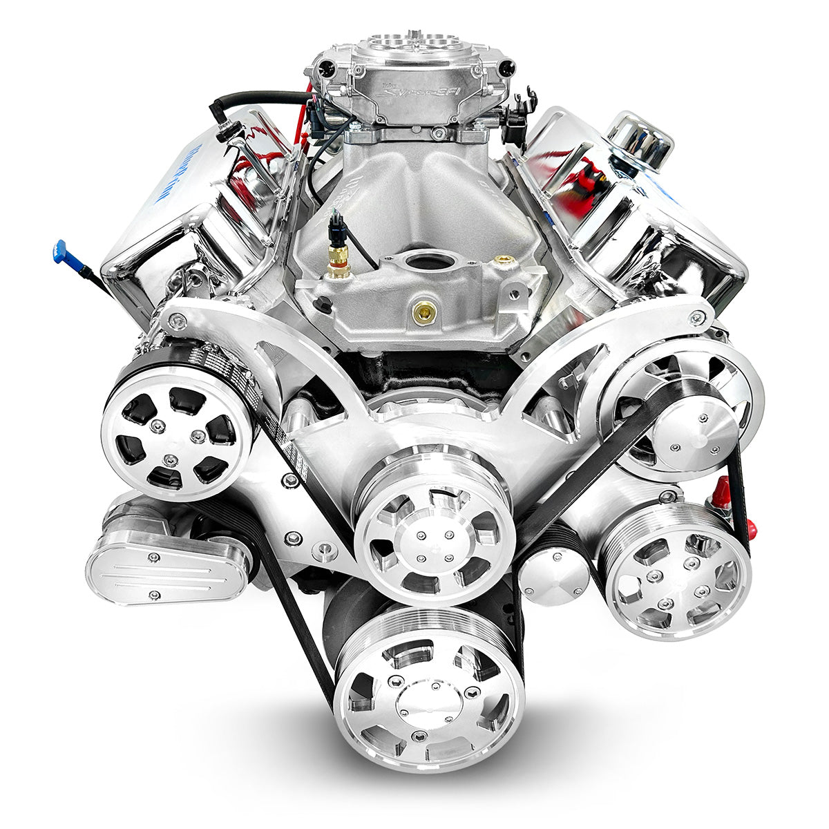 BluePrint BP454CTFK Chev BB 454 CI Crate Engine Dressed Longblock w/ EFI & Pulley Kit
