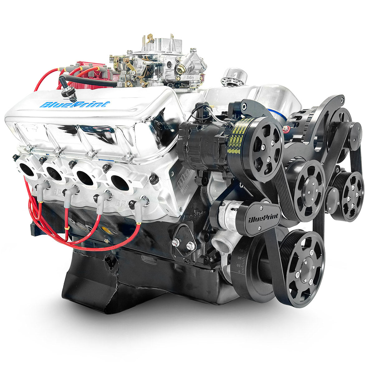BluePrint BP454CTCKB Chev BB 454 CI Crate Engine Dressed Longblock w/ Carb & Pulley Kit