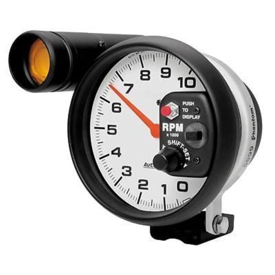 AutoMeter AU5899 Phantom 5" Pedestal Mount Tachometer 10000RPM W/Shift Light