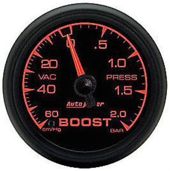 AutoMeter AU5903-M ES 2-1/16" Mech Boost/Vacuum Gauge 60Cm.Hg-2.0 Bar