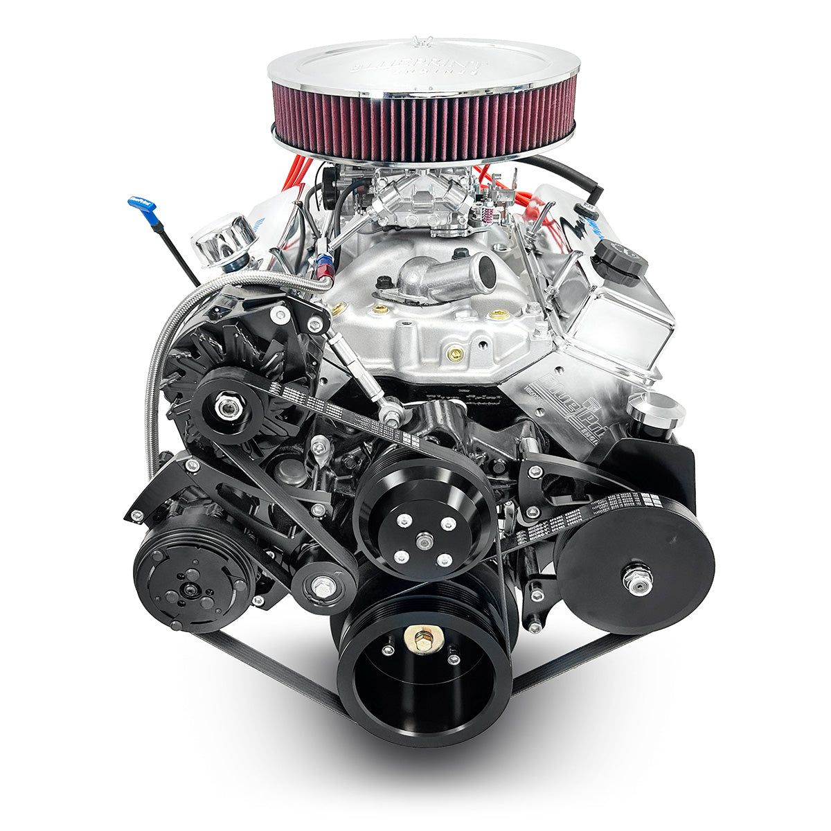 BluePrint BP3505CTCK Chev SB 350 CI Crate Engine Dressed Longblock w/ Carb & Pulley Kit
