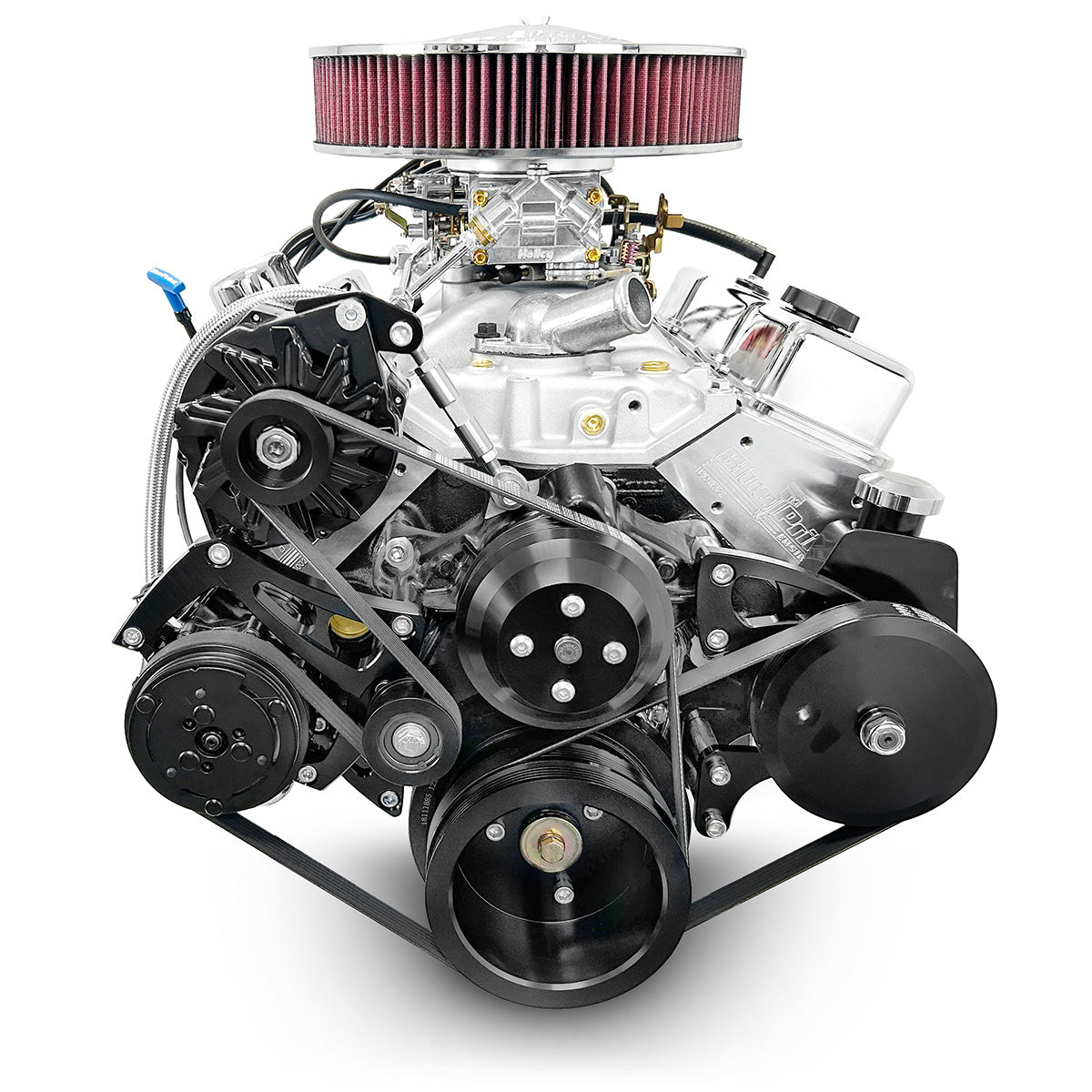 BluePrint BP38318CTC1DK Chev SB 383 CI Stroker Crate Engine Dressed w/ Carb 430HP