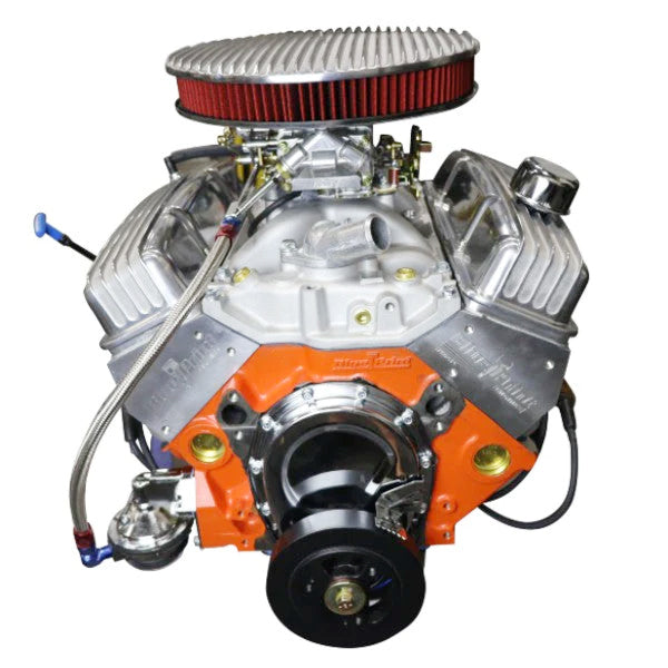 BluePrint BP38318CTCV Chev SB 383 CI Stroker Crate Engine Dressed Longblock w/ Carb