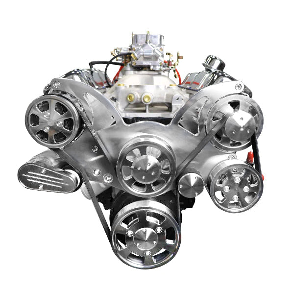 BluePrint BP454CTCK Chev BB 454 CI Crate Engine Dressed Longblock w/ Carb & Pulley Kit