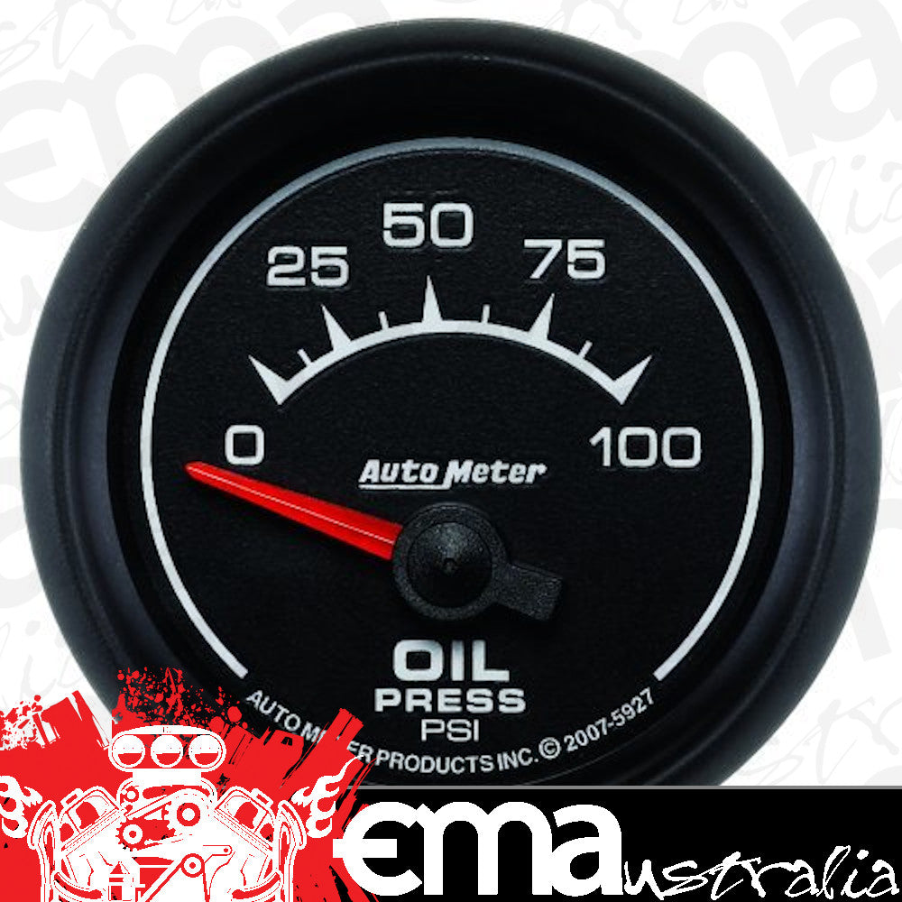 AutoMeter AU5927 ES 2-1/16" Oil Pressure Gauge Elec 0-100 PSI