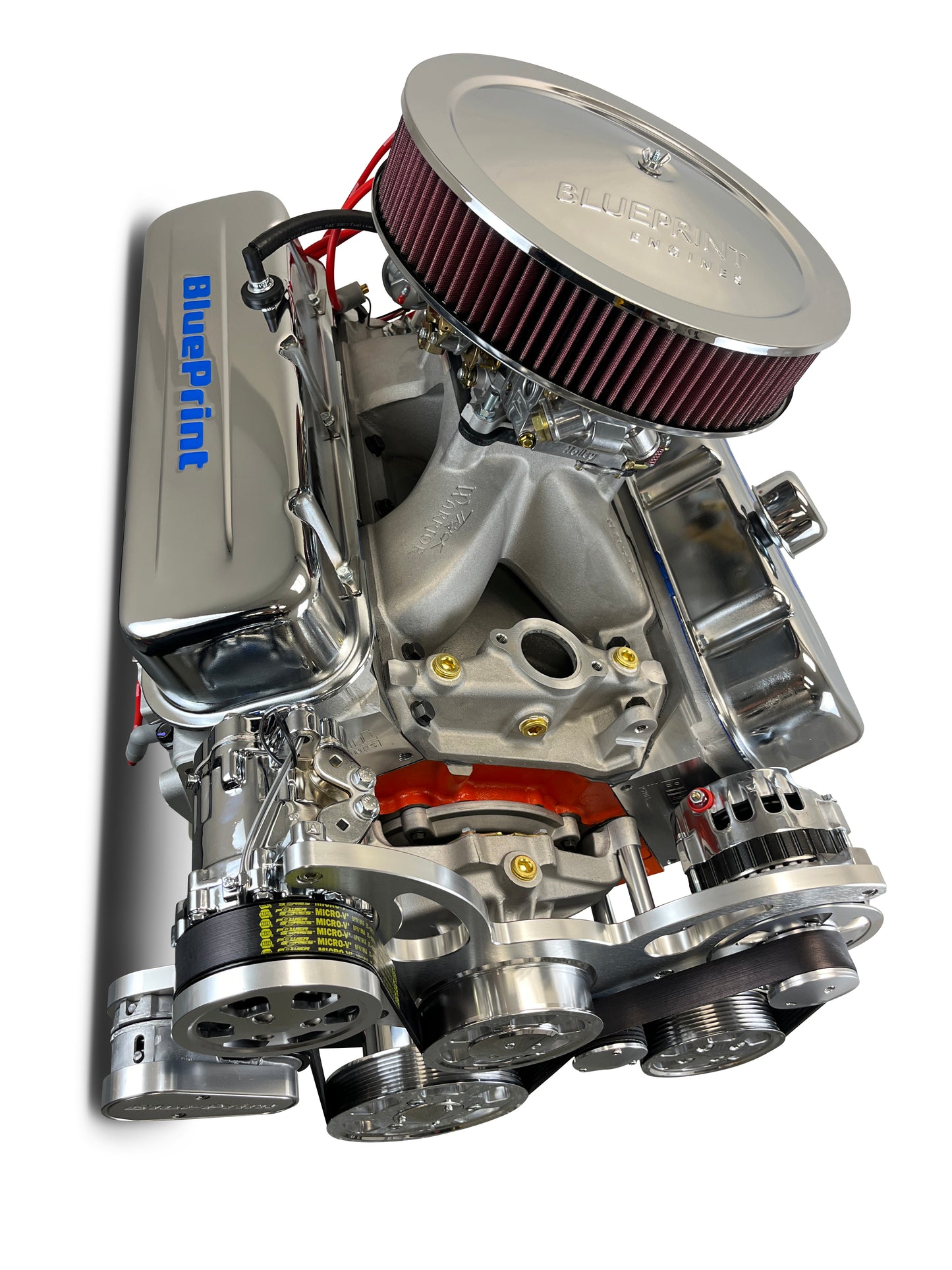 BluePrint PS5401CTCK Chev BB 540 CI Pro Series Stroker Crate Engine Dressed Longblock w/ Carb