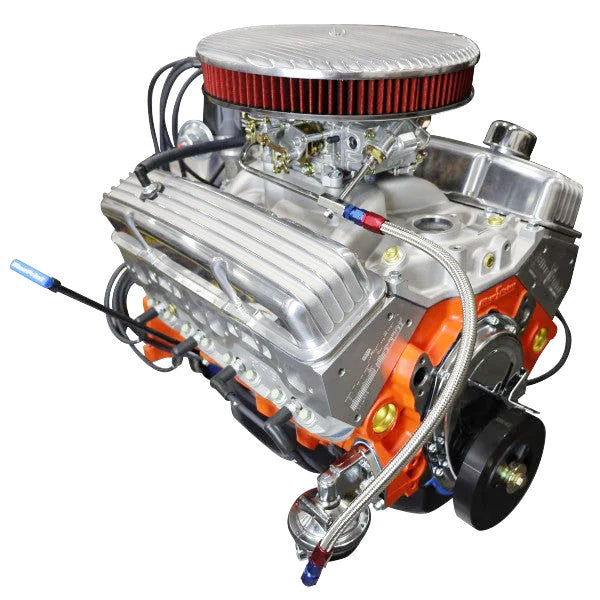 BluePrint BP38318CTCV Chev SB 383 CI Stroker Crate Engine Dressed Longblock w/ Carb