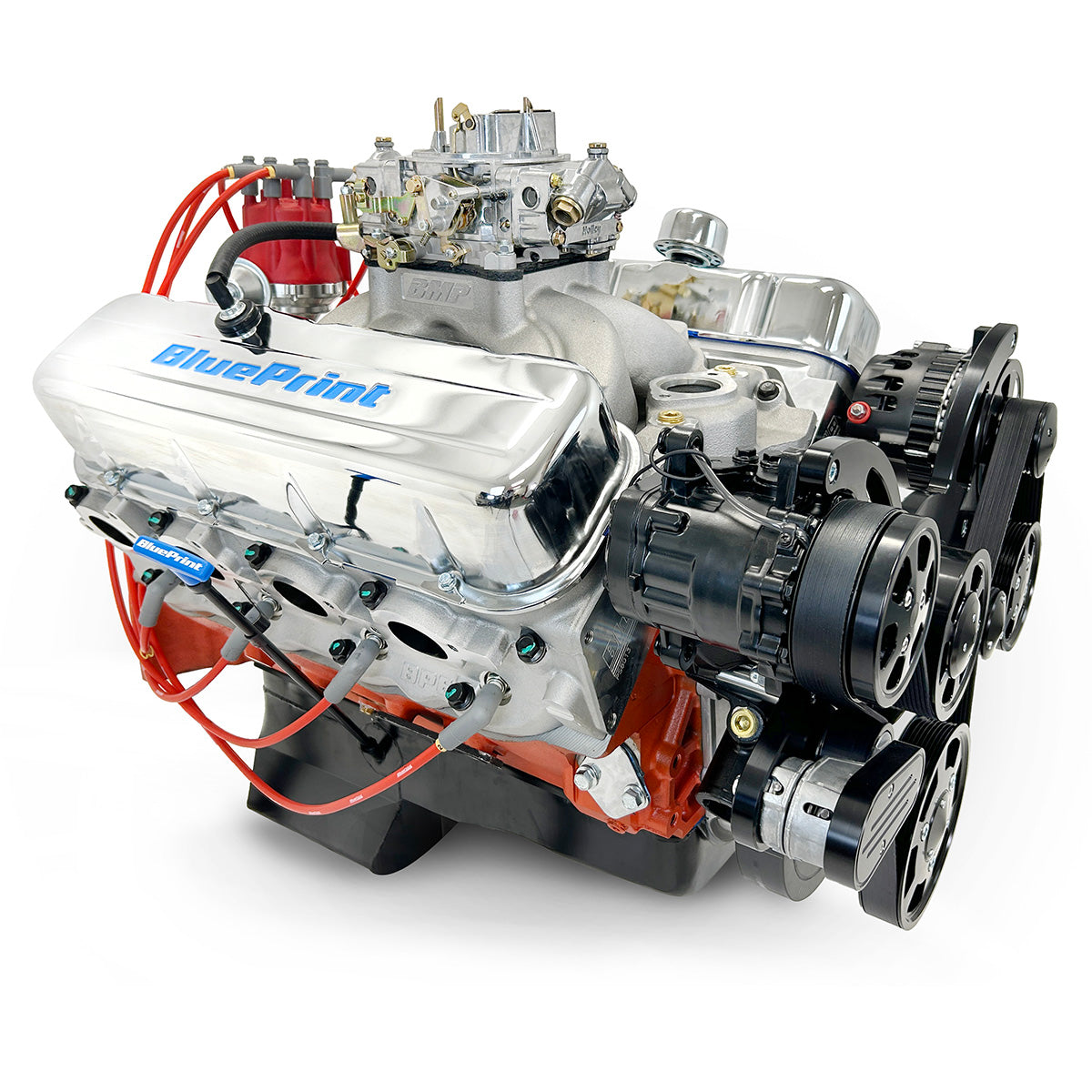 BluePrint PS502CTCKB Chev BB 502 CI Pro Series Stroker Crate Engine Dressed Longblock w/ Carb