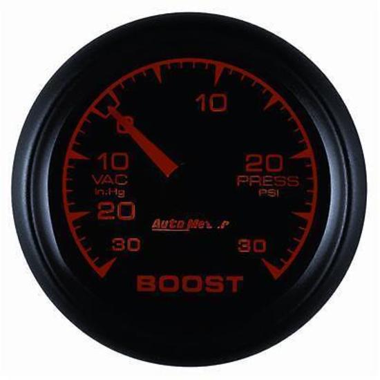 AutoMeter AU5959 ES 2-1/16" Mech Boost/Vacuum Gauge 30 In Hg./30 PSI