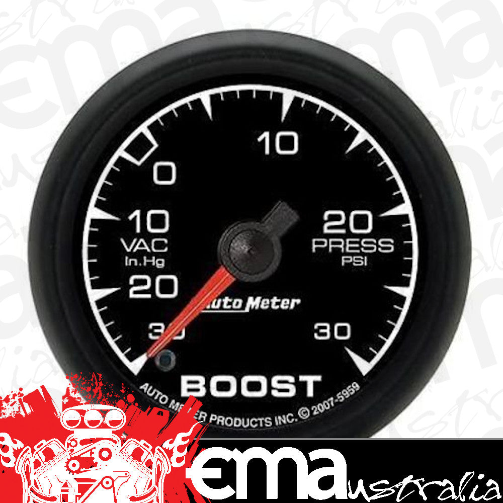AutoMeter AU5959 ES 2-1/16" Mech Boost/Vacuum Gauge 30 In Hg./30 PSI
